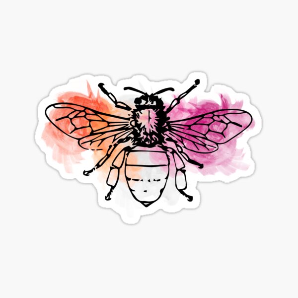 Item preview, Subtle Pride Flag Bee designed and sold by -Gedwolcraeft-.