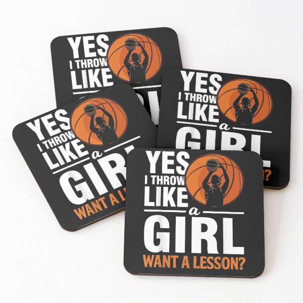 Item preview, Basketball Woman Yes I Throw Like A Girl  designed and sold by christinero2.