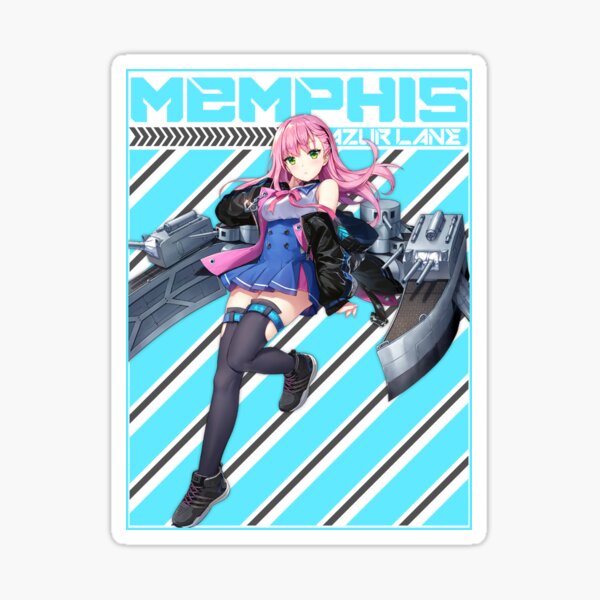 Azur Lane Memphis Sticker For Sale By Votrevpx Redbubble