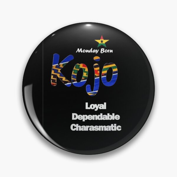 Item preview, Monday Born Ghanaian Male Name 'Kojo' in Blue designed and sold by WhoWeAre.