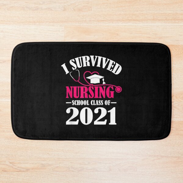 Item preview, I Survived Nursing School 2021 Senior Nurse Graduation Funny  designed and sold by christinero2.