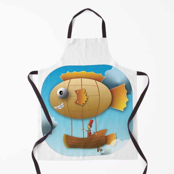Item preview, goldfish airship designed and sold by scrapnpaint.