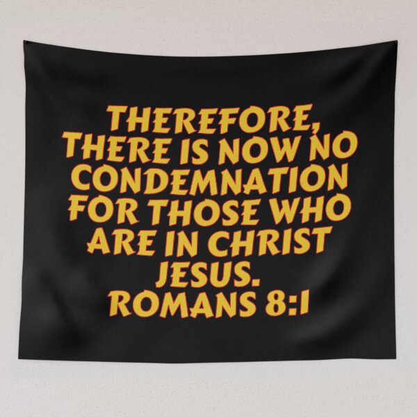 Item preview, Bible Verse Romans 8:1 designed and sold by Prayingwarrior.
