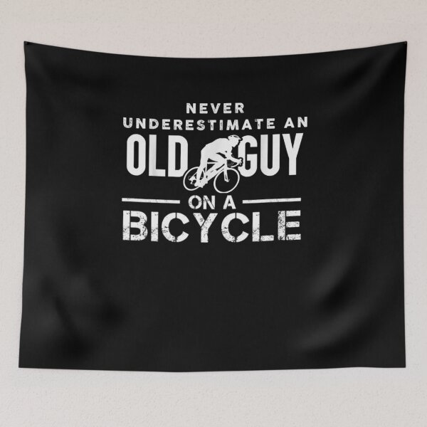 Item preview,   Never Underestimate An Old Guy On A Bicycle - Funny Cycling designed and sold by RanirO.