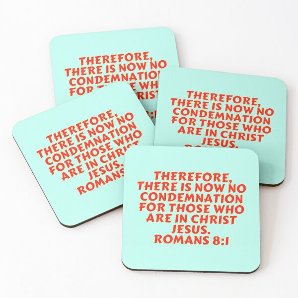 Item preview, Bible Verse Romans 8:1 designed and sold by Prayingwarrior.