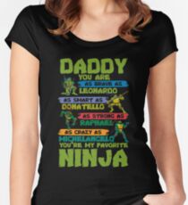 Ninja - Daddy Ninja Women's Fitted Scoop T-Shirt