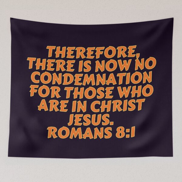 Item preview, Bible Verse Romans 8:1 designed and sold by Prayingwarrior.