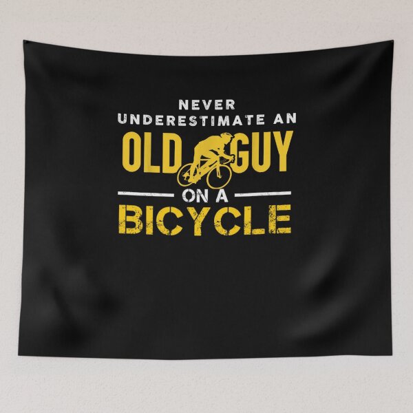 Item preview,   Never Underestimate An Old Guy On A Bicycle - Funny Cycling designed and sold by RanirO.