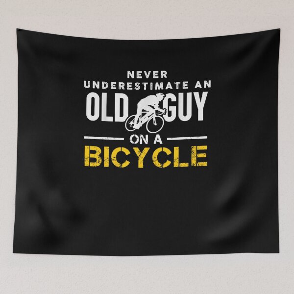 Item preview,    Never Underestimate An Old Guy On A Bicycle - Funny Cycling designed and sold by RanirO.