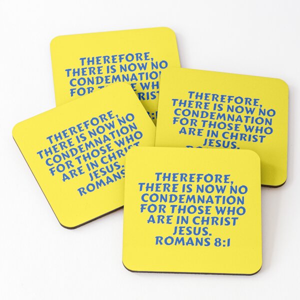 Item preview, Bible Verse Romans 8:1 designed and sold by Prayingwarrior.