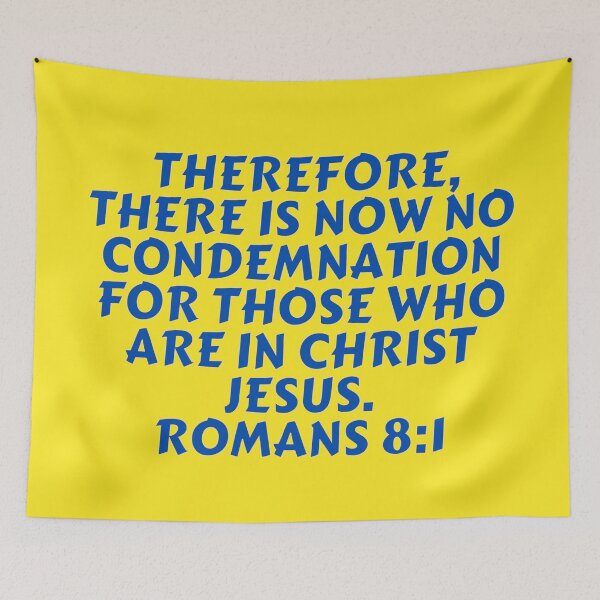 Item preview, Bible Verse Romans 8:1 designed and sold by Prayingwarrior.