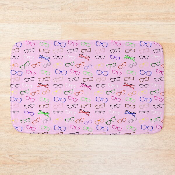 Item preview, Glasses Print on Pink designed and sold by SnarkyCatDesign.