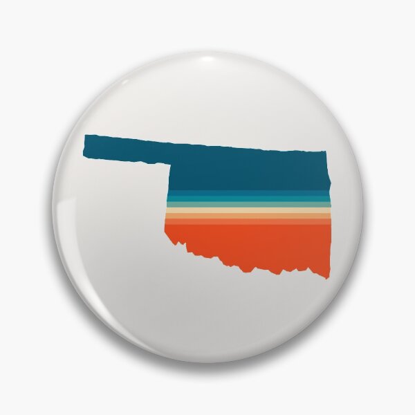 Item preview, Oklahoma State Retro Map designed and sold by Texterns.