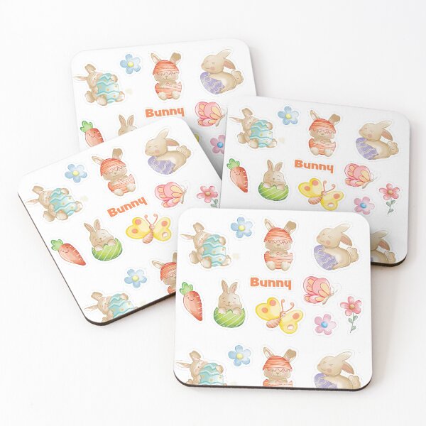 Item preview, Easter bunny rabbit sticker pack designed and sold by MichaelGrace.