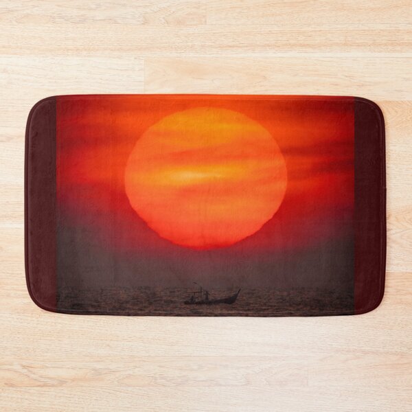 Item preview, Sun setting over a fishing boat in Penang. designed and sold by David ST Loh Images.