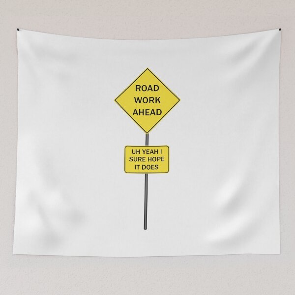 Item preview, Road Work Ahead Vine designed and sold by dobiegerl.