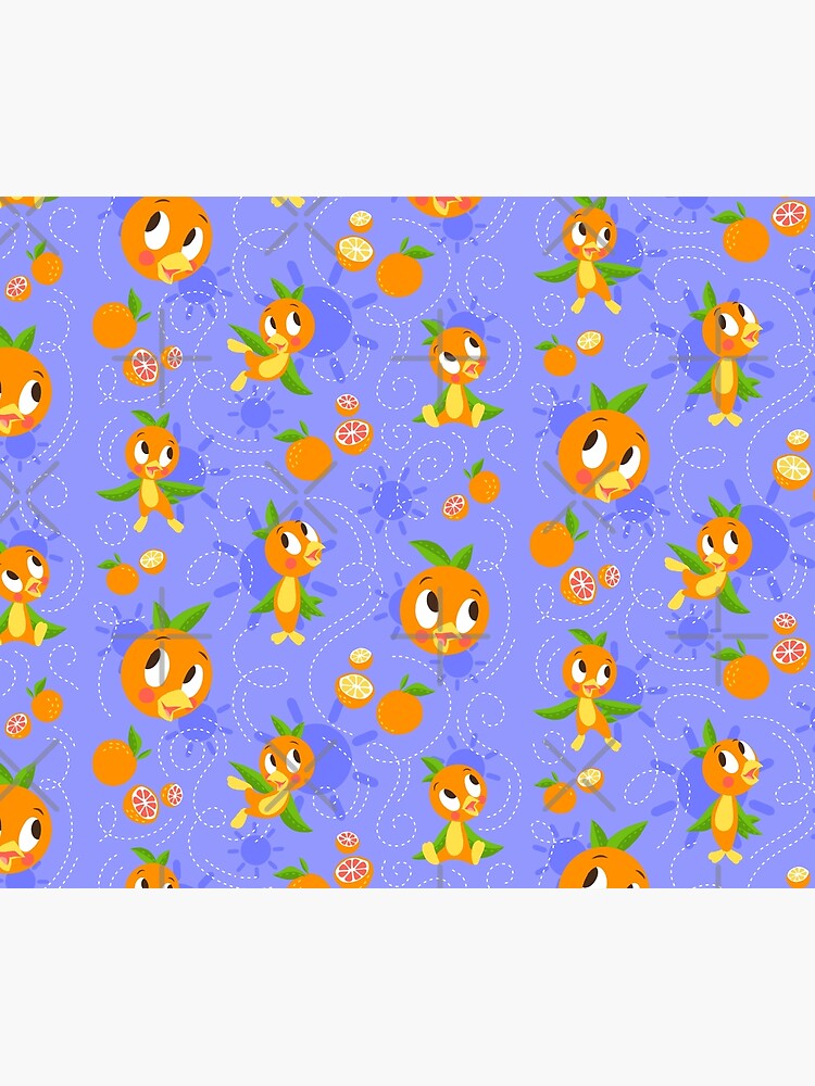 Discover Orange Bird Passholder Logo (periwinkle) Shower Curtain