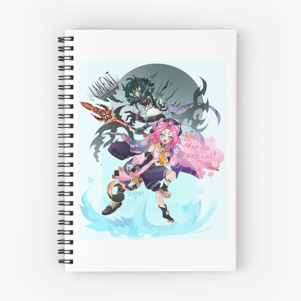 Item preview, Xiao and Diona - Genshin Impact - Elemental Burst designed and sold by Winterelley.