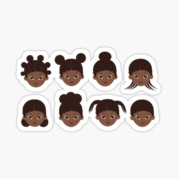 girl hairs Sticker