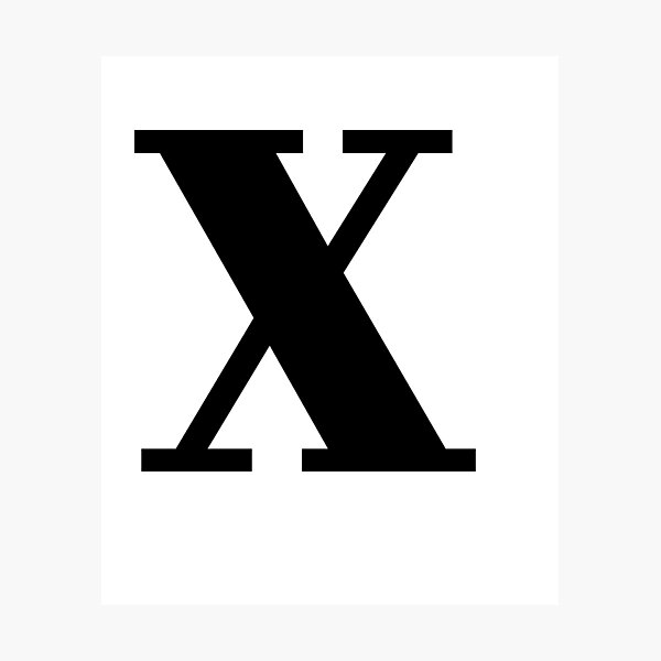 "Letter x Wall Decor ,Letter x Print,Letter x poster, Letter x Wall Art