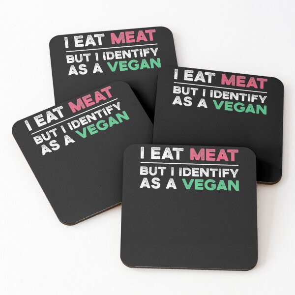 Item preview, I Eat Meat But I Identify As A Vegan Funny Gift  designed and sold by venitamara.