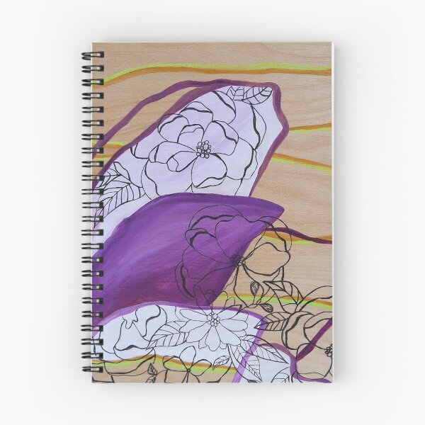 Item preview, abstract floral and wood 1 designed and sold by pineapplestreet.