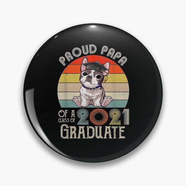 Item preview, Vintage Proud Papa Of A Class Of 2021 Graduate Frenchie Gift  designed and sold by venitamara.