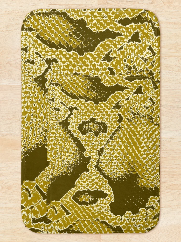 Thumbnail 5 of 6, Bath Mat, Python Skin designed and sold by DesignFantazia.