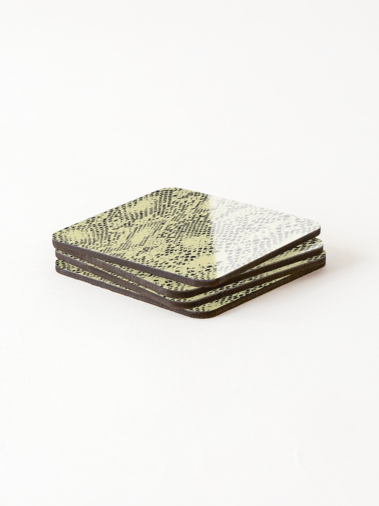 Thumbnail 4 of 5, Coasters (Set of 4), Python Skin designed and sold by DesignFantazia.