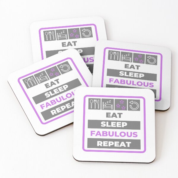 Item preview, Eat Sleep Fabulous Repeat designed and sold by NavyOx.