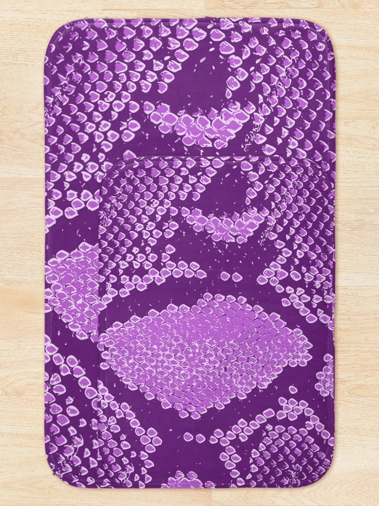 Thumbnail 5 of 6, Bath Mat, Python Skin designed and sold by DesignFantazia.