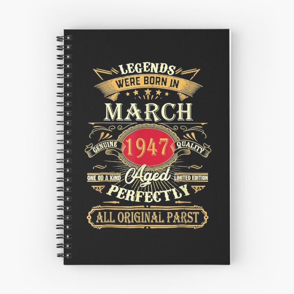 Item preview, Legends Were Born In March 1947 74th Birthday Gifts  designed and sold by dannareyansh.