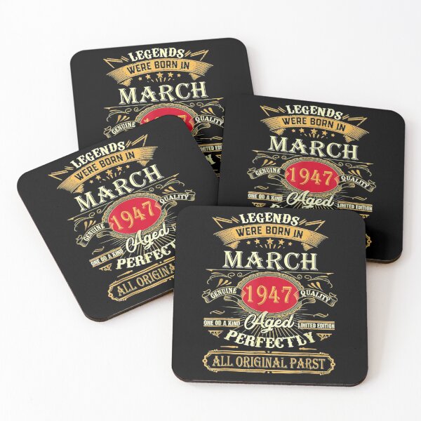 Item preview, Legends Were Born In March 1947 74th Birthday Gifts  designed and sold by dannareyansh.