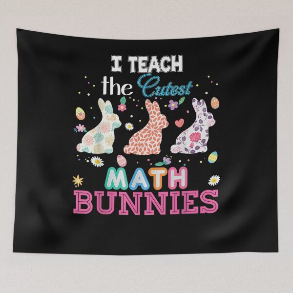 Item preview, I Teach The Cutest Math Bunnies Easter Peeps Teacher  designed and sold by dannareyansh.