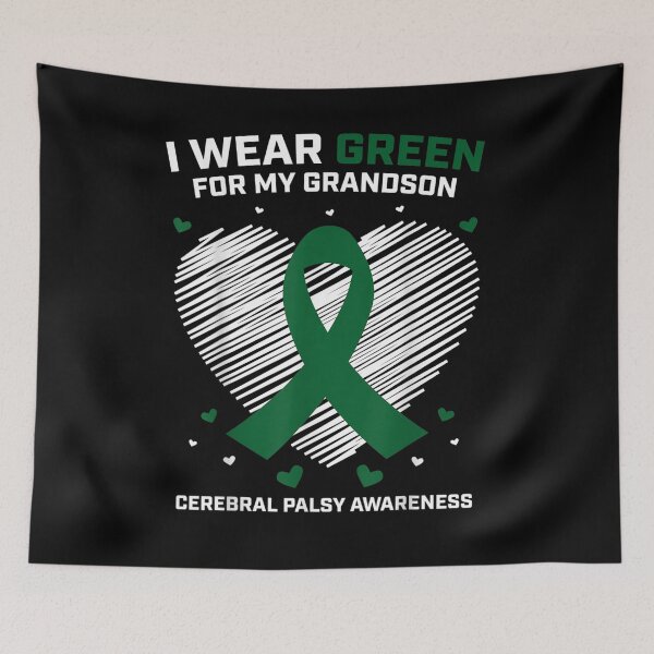 Item preview, Heart I Wear Green For My Grandson Cerebral Palsy Awareness  designed and sold by dannareyansh.