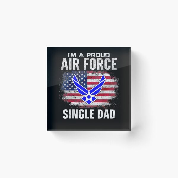 Item preview, I'm A Proud Air Force Single Dad With American Flag Veteran Gift  designed and sold by venitamara.