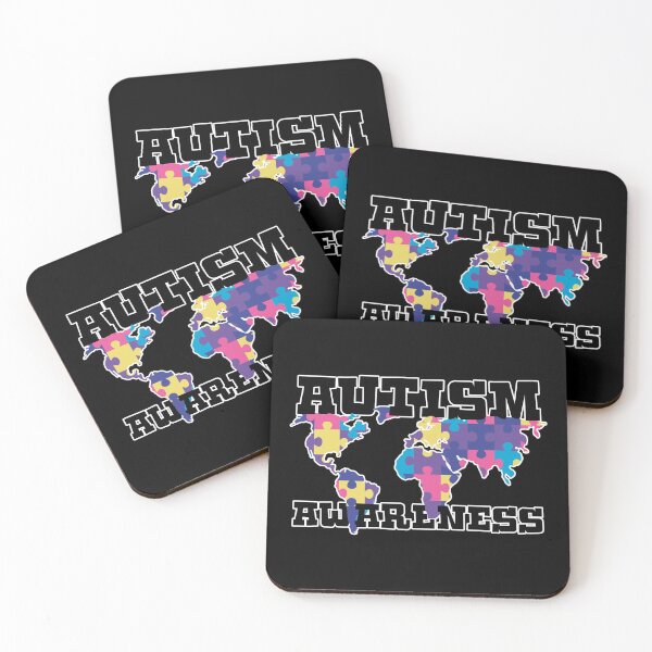 Item preview, Colorful World Map Puzzle Autism Awareness Novelty Gift designed and sold by TTFMerch.