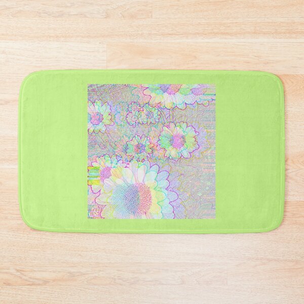 Item preview, GlitchArt Rainbow Floral designed and sold by quietmagenta.