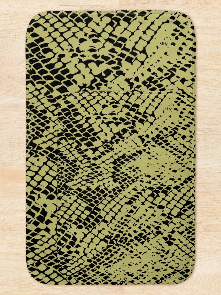 Thumbnail 5 of 6, Bath Mat, Python Skin designed and sold by DesignFantazia.