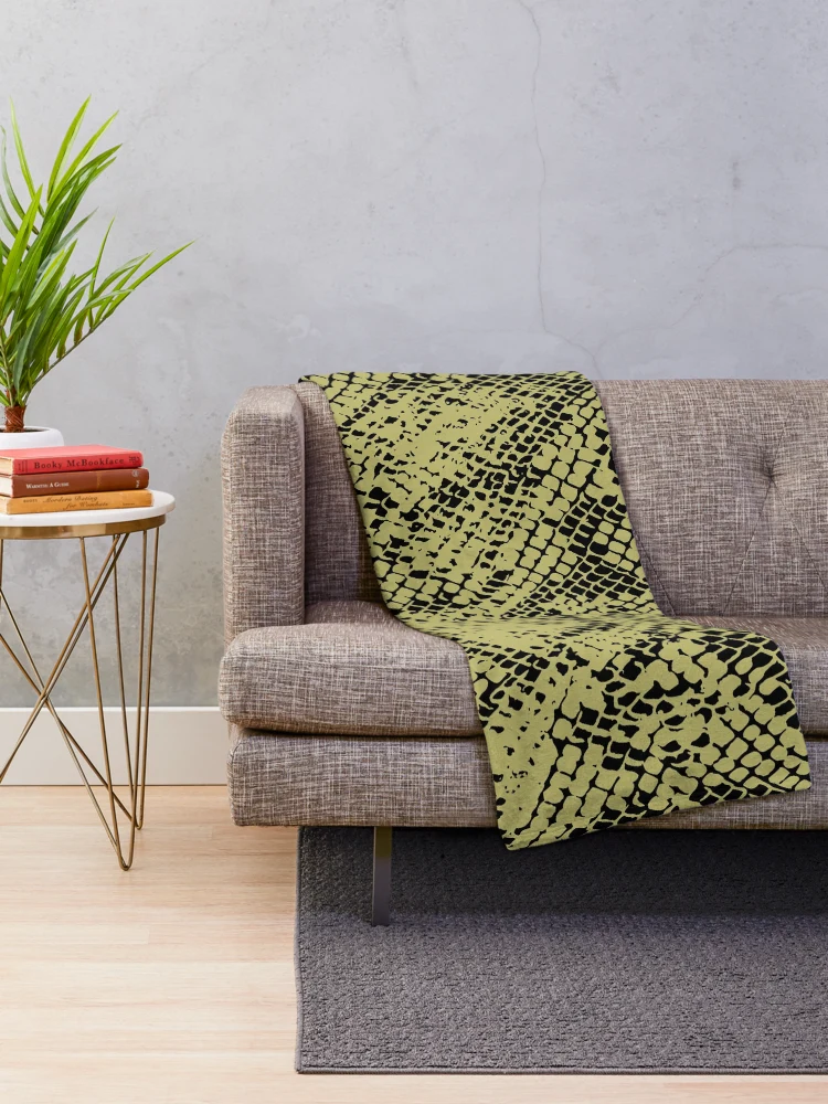 Thumbnail 2 of 6, Throw Blanket, Python Skin designed and sold by DesignFantazia.