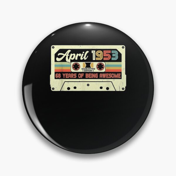 Item preview, Vintage Cassette Tape April 1953 Quarantine 68th Birthday Gift  designed and sold by venitamara.
