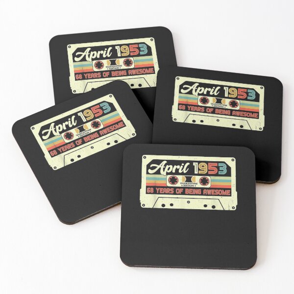 Item preview, Vintage Cassette Tape April 1953 Quarantine 68th Birthday Gift  designed and sold by venitamara.