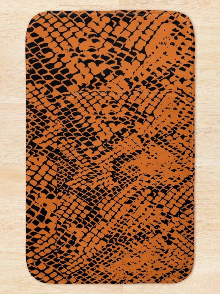 Thumbnail 5 of 6, Bath Mat, Python Skin designed and sold by DesignFantazia.