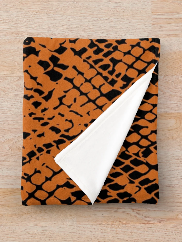 Thumbnail 3 of 6, Throw Blanket, Python Skin designed and sold by DesignFantazia.