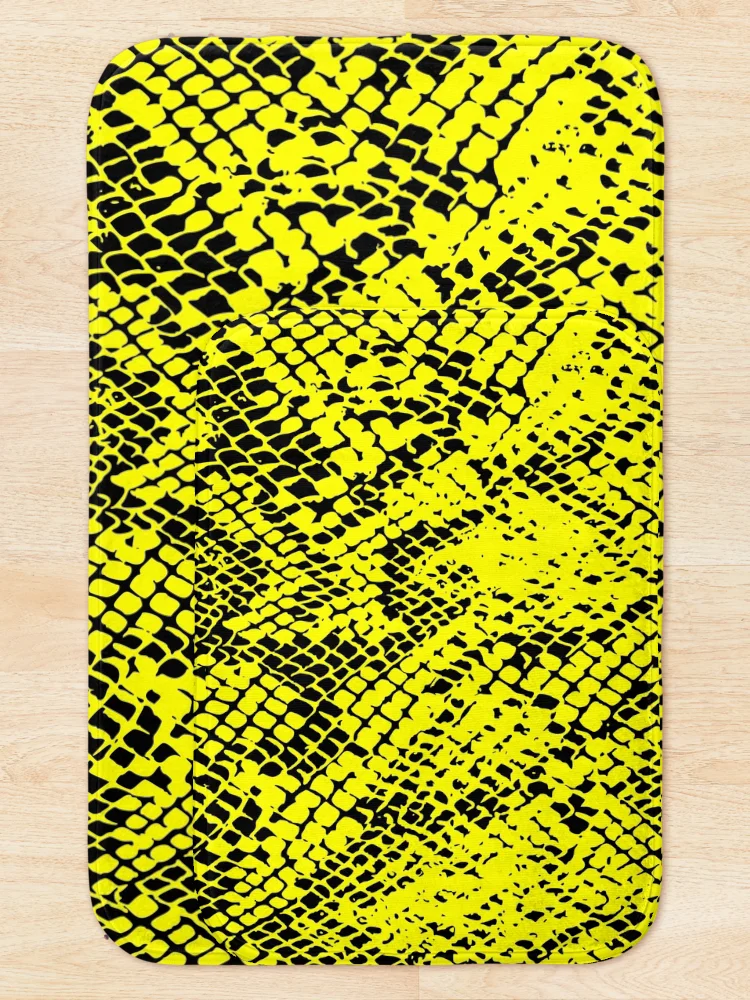 Thumbnail 5 of 6, Bath Mat, Python Skin designed and sold by DesignFantazia.