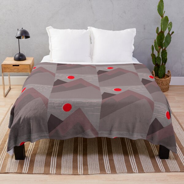 Item preview, Red mountain art scenery landscape wall art  designed and sold by tenkenryujin.