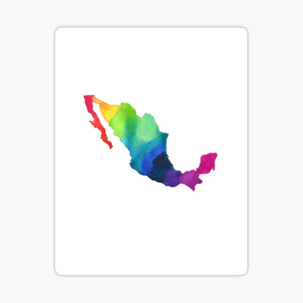 Colorful Mexico Pegatina