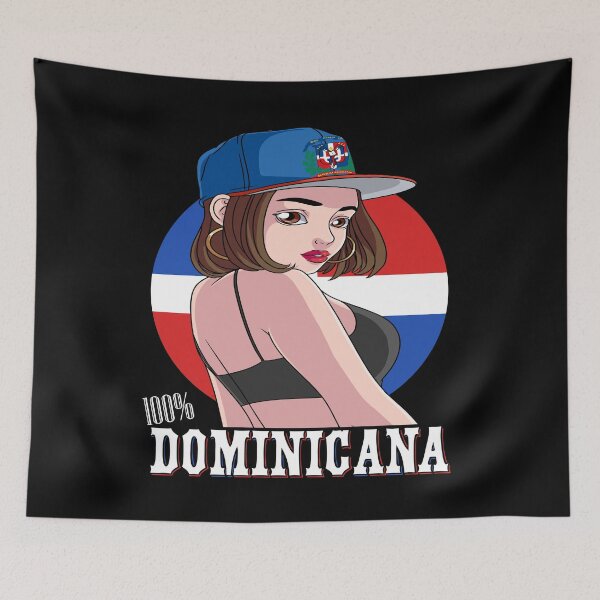 Item preview, 100% Dominicana Girl Dominican Republic Flag Roots designed and sold by Nosek1ng.