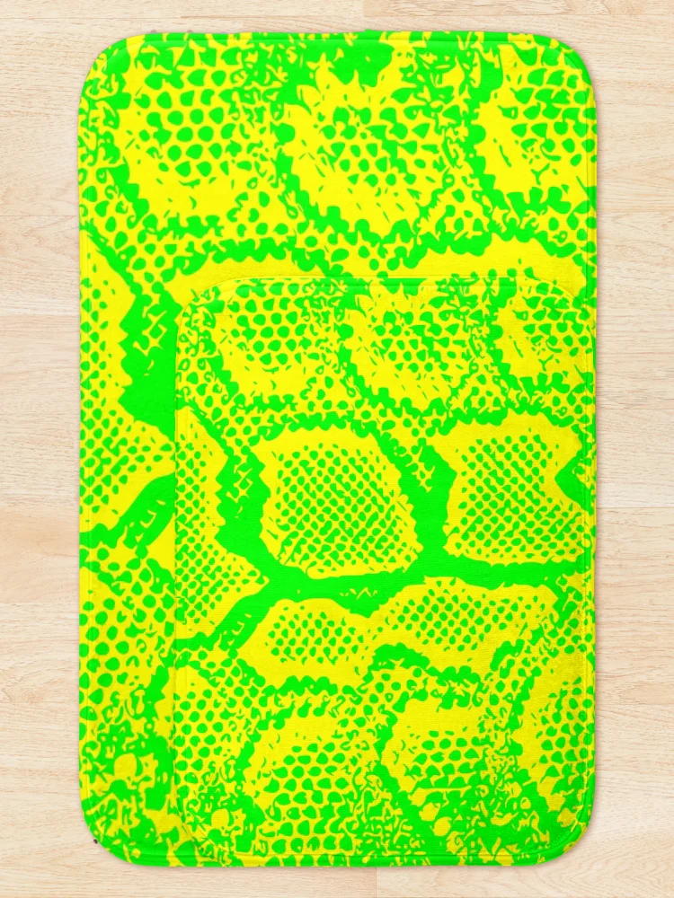 Thumbnail 5 of 6, Bath Mat, Python Skin designed and sold by DesignFantazia.