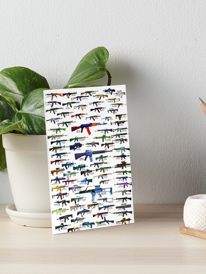 "Assault Rifles And Carbines Chart" Art Board Print For Sale By ...